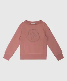 Moncler ENFANT: Рожеві світшоти 