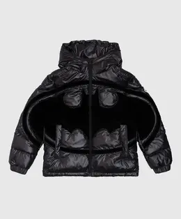 Moncler ENFANT: Чорні пуховики 