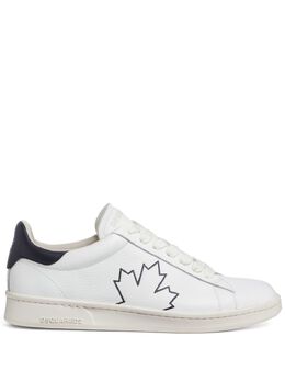 DSQUARED2: Белые кроссовки  Maple Leaf