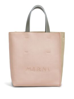 Marni: Светлая сумка-шоппер  Museo