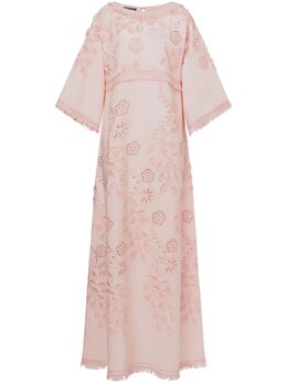 Alberta Ferretti: Платье с растительным принтом 