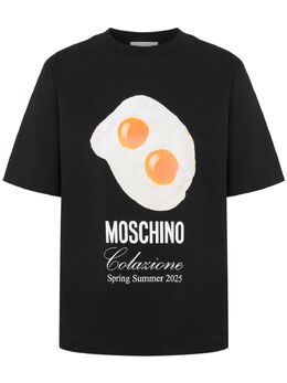 Moschino: Футболка с принтом 