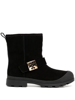 Tory Burch: Чёрные ботинки 
