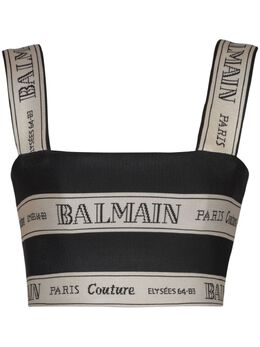 Balmain: Жаккардовый топ 