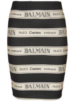 Balmain: Жаккардовая юбка 