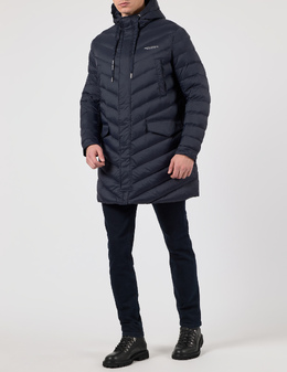 ARMANI EXCHANGE: Сині пуховики 