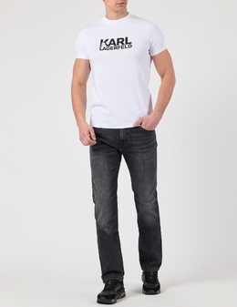 KARL LAGERFELD: Белая футболка 