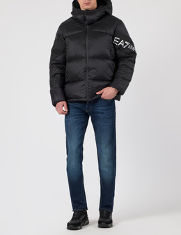 EA7 EMPORIO ARMANI: Чорні пуховики 