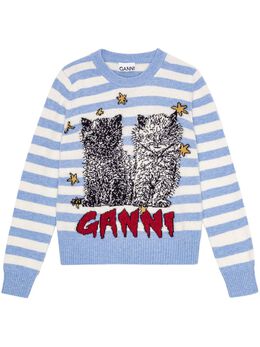 GANNI: Свитер с длинным рукавом 