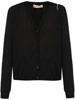 Marni: Чёрный кардиган 