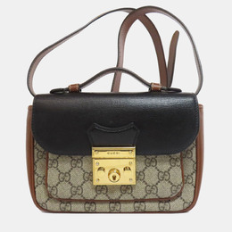 Gucci: Бежевая сумка  GG Supreme