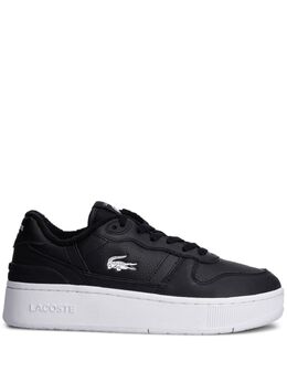 Lacoste: Чёрные кроссовки  T-clip