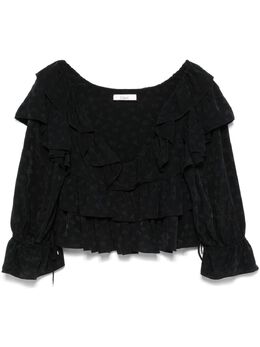 Chloé: Чёрная блуза 