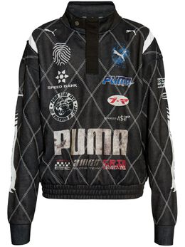 PUMA: Чёрный свитшот 