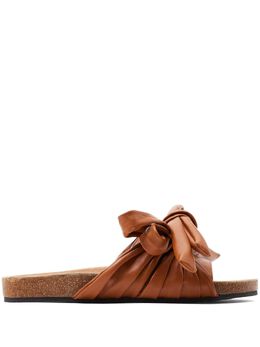 JW Anderson: Коричневые сандалии 