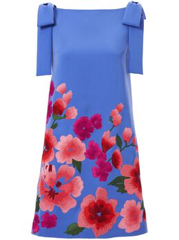 Carolina Herrera: Платье с растительным принтом 