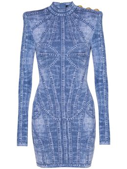 Balmain: Трикотажное платье 