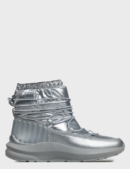 EA7 EMPORIO ARMANI: Серебристые ботинки 