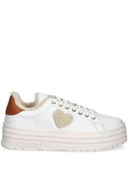 Love Moschino: Белые кроссовки 