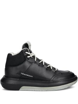 Emporio Armani: Чёрные кроссовки 