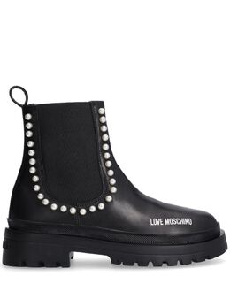 Love Moschino: Чёрные ботинки 