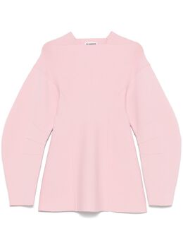 Jil Sander: Светлый свитер 