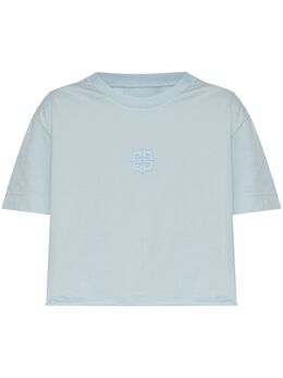 Givenchy: Голубая футболка  4G