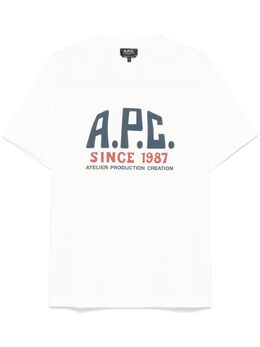 A.P.C.: Футболка с принтом 