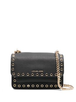 Michael Michael Kors: Чёрная сумка через плечо 