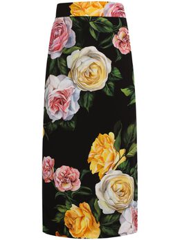 Dolce & Gabbana: Юбка с растительным принтом 