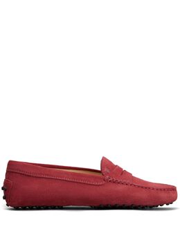 Tod's: Красные лоферы  Gommino