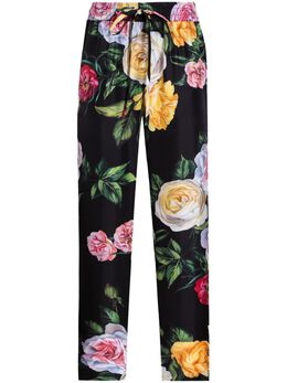 Dolce & Gabbana: Брюки с растительным принтом 