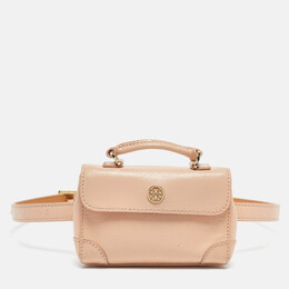 Tory Burch: Оранжевая поясная сумка  Robinson