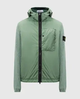 Stone Island: Зелёная куртка  Crinkle Reps