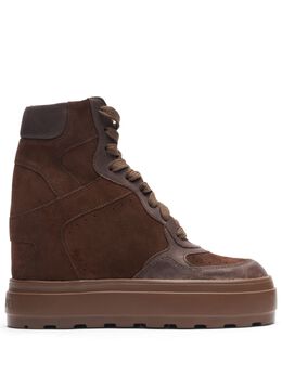 Casadei: Коричневые кроссовки 