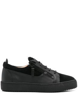 Giuseppe Zanotti: Чёрные кроссовки  Frankie