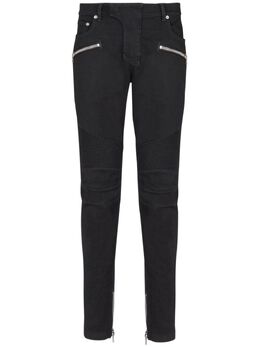 Balmain: Чёрные джинсы  Biker