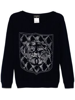 CHANEL Pre-Owned: Синий свитер 