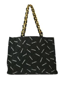 CHANEL Pre-Owned: Сумка-шоппер с принтом 