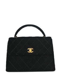 CHANEL Pre-Owned: Чёрная сумка на руку 
