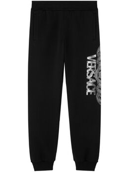 Versace: Чёрные брюки  Medusa