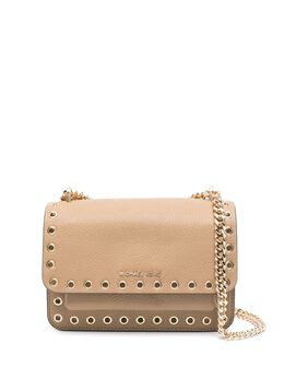 Michael Michael Kors: Коричневая сумка через плечо 