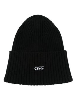 Off-White: Чёрная шапка 