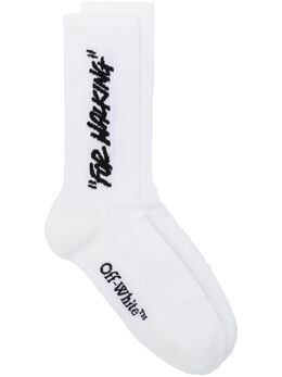 Off-White: Белые носки 