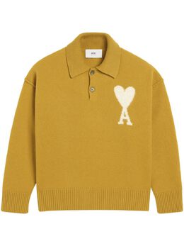 AMI Paris: Жёлтое поло  Ami de Cœur