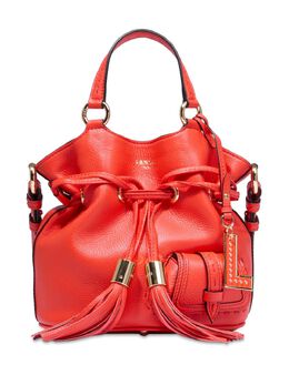 Lancel: Оранжевая сумка 