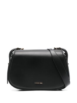 Michael Michael Kors: Чёрная сумка через плечо 