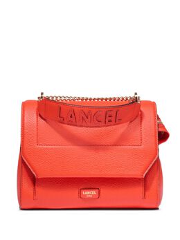 Lancel: Оранжевая сумка 
