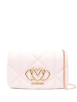 Love Moschino: Розовая сумка через плечо 