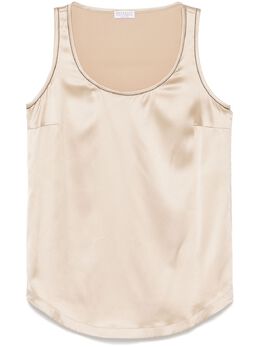 Brunello Cucinelli: Светлая майка  Monili